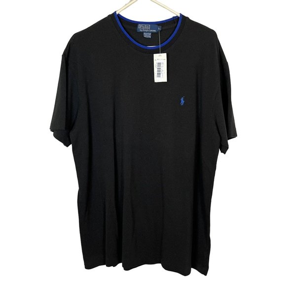Polo Ralph Lauren Other - Polo Ralph Lauren Vintage 100% Cotton Shirt Black Large Blue Accent NWT